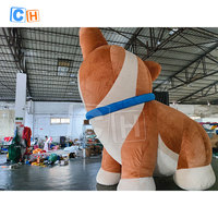 Peluche gonflable chien mascotte publicité gonflable parc décoration