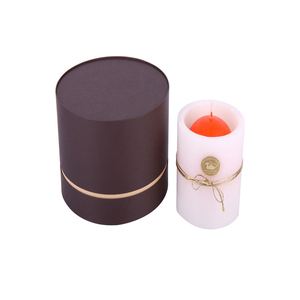 Personalizado logotipo privado redonda cilindro <span class=keywords><strong>de</strong></span> cartón caja <span class=keywords><strong>de</strong></span> embalaje para vela - Product Image 1