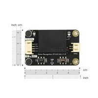 DFRobot Gravity - Sensor de Reconocimiento de Voz con Aprendizaje Autónomo de Idiomas para Micro:bit, Raspberry Pi, Python, ESP32, I2C, UART