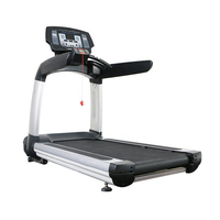 Tapis roulant électrique commercial robuste avec moteur sans balais 3HP, surveillance de la fréquence cardiaque sans fil, équipement d'entraînement cardio pour salle de sport