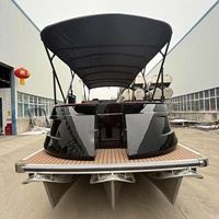 Bateau ponton à grande vitesse de yacht de sport de 25 pieds certifié CE avec le moteur pour dériver en vente