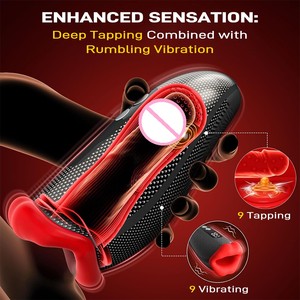 ODM Wholesale Big Mouth Smart Masturbation Cup Adult Sex Product Slapping Vibration with LED Display Male <strong>Special</strong> Masturbator - Product Image 2