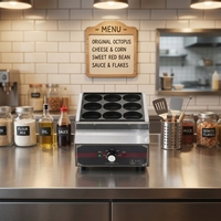 Machine à œufs et burgers électrique professionnelle 2000W+ à épaisseur réglable pour les snack-bars avec tension personnalisable