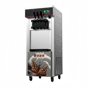 Machine à crème glacée automatique professionnelle pour usage commercial, 3 saveurs, pour restaurants de restauration rapide et salons de thé - Product Image 4