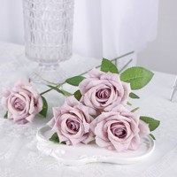 10cm Seidenblumenkopf Rose für Zuhause, Weihnachten, Valentinstag, Hochzeitsarrangements, Elegante Hochzeitsblumenwand-Dekoration