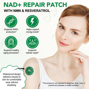 SOLOTREE 30 stuks NAD transdermale pleisters ondersteunen de productie van NAD+, verhogen de energie, paraben-vrij, NAD+ pleisters met NMN & Resveratrol - Product Image 2