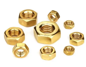 Écrou hexagonal hexagonal en laiton noir en plastique d'acier au carbone inoxydable de haute résistance DIN934 M3 M6 M8 M10 - Product Image 2