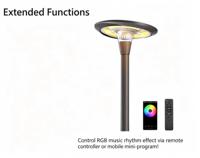 Mehrfarbige RGB IP65 Wasserdichte Solar-Gartenleuchte Farbwechselnde UFO-Außenbeleuchtung Dekorative Außenlampe