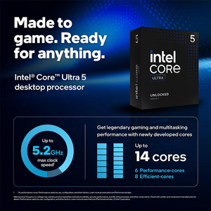 Intel <span class=keywords><strong>Core</strong></span> Ultra 5 245 k-<span class=keywords><strong>core</strong></span> Ultra 5 (Series <span class=keywords><strong>2</strong></span>) Arrow Lake 14-<span class=keywords><strong>Core</strong></span> (6P + 8E), LGA 1851, 125W Máy tính để bàn xử lý CPU - Product Image 6