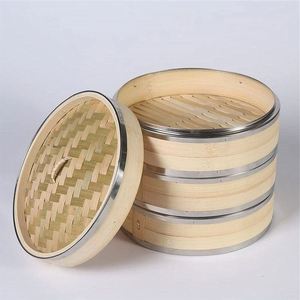 Ensemble de 10 poêles antiadhésives empilables Carta Dim Sum et cuiseur vapeur 8 trous pour la cuisson du nourriture à la vapeur - Product Image 3
