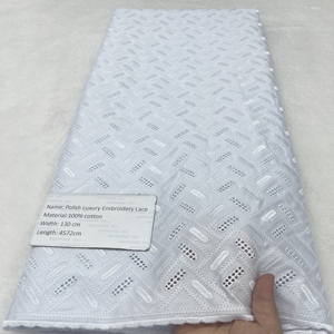 Tela de encaje polaco negro de algodón 100% africano, tela 2025, encaje de gasa suizo de alta calidad en Suiza, tela de encaje suizo para hombres - Product Image 2