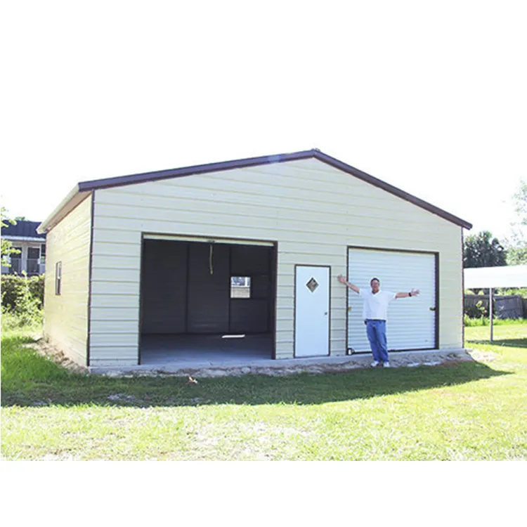 High quality prefab garage /carport manufactured metal building kits