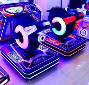 Machine de jeu d'arcade de simulation de course à deux joueurs personnalisée à monnayeur pour enfants avec siège de cockpit pour parc d'attractions - Product Image 4