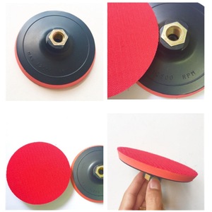 Tampon de polissage de haute qualité de 5 pouces pour meuleuse d'angle avec support adhésif et conception à ventouse - Product Image 1