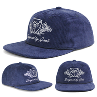 Casquette Snapback HS24 à 5 panneaux en polyester à visière plate avec design en corde tressée, unisexe, adulte, pour l'automne/hiver, usage quotidien