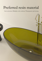 Baignoire autoportante de luxe moderne Fanwin Ruby Sculpt pour hôtel et usage personnel