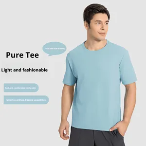 Casual Men's Sports Short-Sleeved Top Outdoor Running Lightweight Breathable Loose All-Match Fitness <strong>T</strong>-<strong>Shirt</strong> Fleece <strong>3D</strong> Pattern - Product Image 2