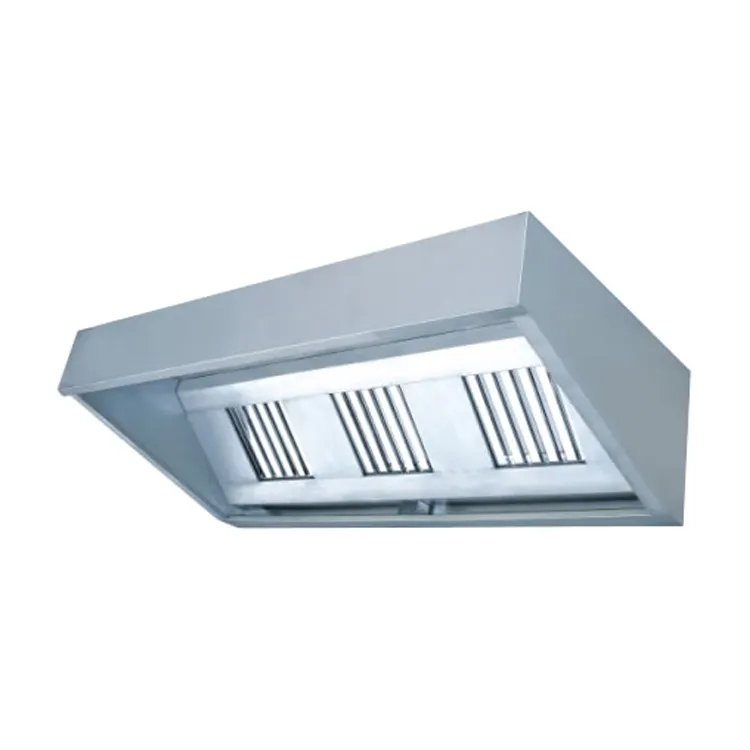 Commercial Cooker Range Hood Wall Mounted for Kitchen Dimension Customizable