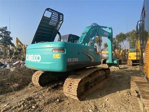 Kobelco a SK200-8 utilisé 20 tonnes d'excavatrice excavatrice sur chenilles Cummins Engine Gear Machine hydraulique d'occasion modèle PC60 rétrocaveuse - Product Image 6