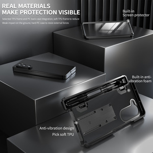 Chống Sốc Defender Trường Hợp Đối Với Samsung <span class=keywords><strong>Galaxy</strong></span> Z Gấp 6 5 4 3 Rugged Bìa Trường Hợp Với Bản Lề Bảo Vệ Màn Hình S Pen Chủ Đứng Trường Hợp - Product Image 4