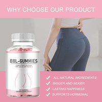 Propre marque Ingrédients naturels pour femmes Soutien des hanches Complément alimentaire Gommes Soutien pour les fesses plus grandes et plus pleines