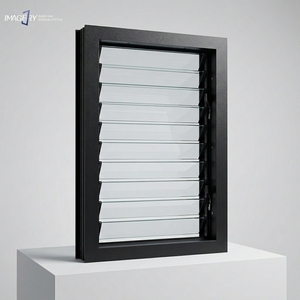 Finestra a Persiana in Alluminio e Vetro con Isolamento Termico Tropicale, Antivento, per Edifici Residenziali e Commerciali - Product Image 1
