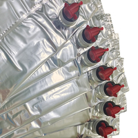 Sac souple personnalisé 3L 5L avec valve pour emballage aseptique métallisé pour lait, vin et huile d'olive