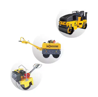 Compacteur de sol et d'asphalte hydraulique à pneu en caoutchouc pour essence diesel à tambour unique Mini rouleau compresseur vibrant