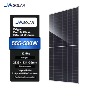 แผงโซลาร์เซลล์ JA Solar JAM72D30LB 555-580W 1500V แบบ N-type สองหน้า กระจกสองชั้น BIPV HBC PV สำหรับใช้งานเชิงพาณิชย์ - Product Image 3