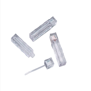 STOCK READY SHIP Wholesale Recyclable Eco-Friendly Irregular Square Crystal Transparent Thick Wall 3.5ml Empty Lip Gloss <b>Tube</b> - Product Image 3