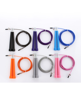 Mkas เชือกกระโดดพีวีซีสีขาวสำหรับออกกำลังกายเชือกกระโดดแบบมืออาชีพพร้อมโลโก้เหล็กถ่วงน้ำหนักสำหรับยิมออกกำลังกาย - Product Image 4