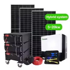 Kit de Sistema Solar Híbrido de 10KW Conectado a la Red, Completo con Controlador MPPT y Batería de Iones de Litio para Montaje en Techo Residencial - Product Image 6