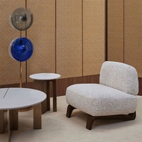 SPARKLE Design agneau pied en bois massif chaise loisirs paresseux canapé salon canapé chaise luxe meubles de maison canapé