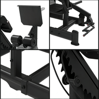 Machine à fessiers et à fessiers-hanches professionnelle à charge libre en métal, pour usage commercial, direct usine, avec sécurité renforcée pour la musculation des fessiers et des jambes