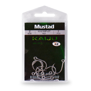 Musta Small Sea Monster Hameçon simple n° 8 en acier inoxydable pour la pêche en eau salée - Product Image 2