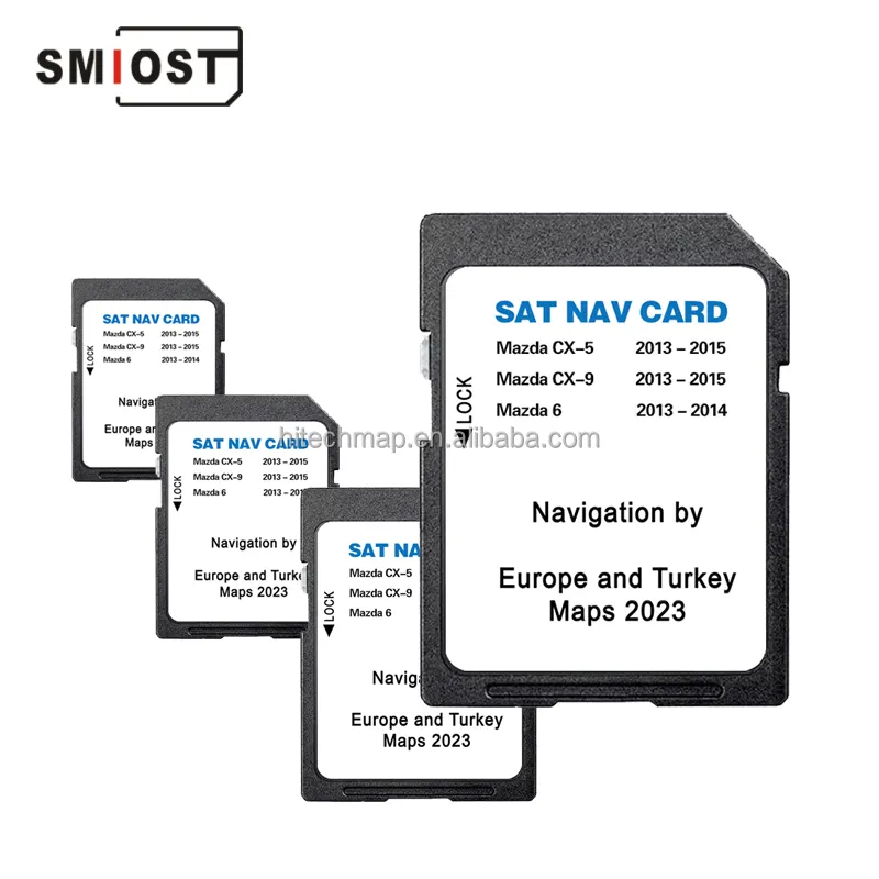 SMIOST carte mémorial 16GB voiture Navig CID GPS pour Mazda Navigation carte SD NB1 CX 5 6 9 Europe