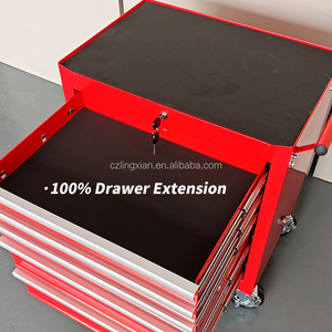 Bán buôn 5 ngăn kéo hộp công cụ xe đẩy, tủ công cụ di động công cụ xe đẩy với tủ thầu dầu - Product Image 4