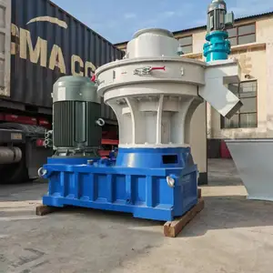 Máquina de pelotização de combustível de biomassa molde de anel vertical estrume de vaca serragem de arroz máquina de pelotização de palha serragem fresadora