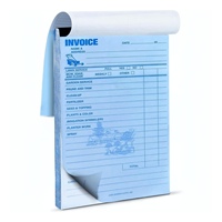 Libro de Recibos de Servicio de Jardinería NCR sin Carbón con Logotipo Personalizado, 2 Partes, Blanco y Amarillo, 100 Páginas, Libro de Facturas para Pequeñas Empresas, Venta al por Mayor