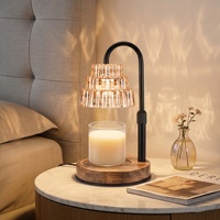 Lampe chauffe-bougie électrique en verre pour cire fondue, diffuseur d'arômes, fait main, écologique, éclairage parfumé, décoration intérieure, bougies parfumées