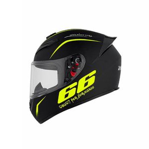 Casque de moto intégral avec impression graphique de dessin animé, visière transparente, protection contre les chocs, pour les motards adultes - Product Image 5