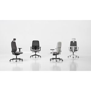 Silla de oficina Premium Win con respaldo de malla Diseño blanco elegante para oficinas contemporáneas Silla operativa moderna y elegante - Product Image 2