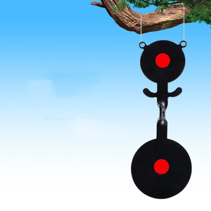 HeavyDuty Dual Round Metal Marker Plate with AutoReset for Outdoor Position Marking Thick Steel Alloy Target - Product Image 4