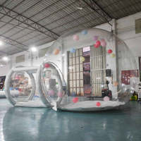 Ballons gonflables de tente de bulle Maison transparente extérieure de bulle de tente de PVC de bâche de qualité marchande avec le pullover
