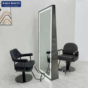 Station <span class=keywords><strong>de</strong></span> salon double face <span class=keywords><strong>de</strong></span> luxe, style moderne, <span class=keywords><strong>miroir</strong></span> <span class=keywords><strong>de</strong></span> salon <span class=keywords><strong>de</strong></span> coiffure, station <span class=keywords><strong>de</strong></span> coiffage pour barbier - Product Image 1