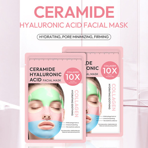 Masque facial en hydrogel blanchissant à étiquette privée OEM, acide hyaluronique, masque en feuille d'<span class=keywords><strong>aquagel</strong></span> arc-en-ciel, vitamine C - Product Image 5