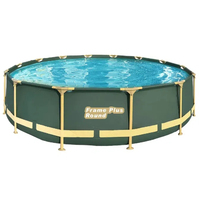 2025 Nouveau Design 15ft x 33in Deluxe Cadre Piscine Ronde Hors Sol Piscine Durable Cadre En Acier Piscine