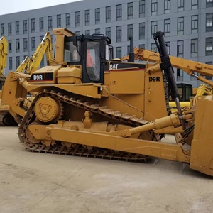 รถดันดิน CAT D9R สีเหลือง รถแทรกเตอร์ตีนตะขาบ Caterpillar อุปกรณ์หนัก เครื่องยนต์ 315 กิโลวัตต์ พร้อมชุดเกียร์ กำลังดัน 10 เมตร - Product Image 2