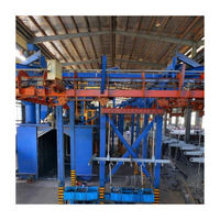 Machine de sablage à suspension avec billes d'acier pour l'élimination de la rouille et le polissage, couleur personnalisée OEM