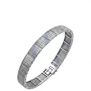 Elegant 14K Gold Pave Diamond <b>Bracelet</b> 10K Gold VS1 VS2 H-I Color Premium Designer Jewelry for Beautiful Wedding - Product Image 1